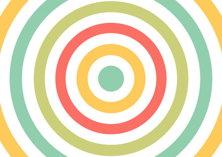 colorful abstract background with colorful circle shape in the middle, with a mix of bright and beautiful colorsのイラスト素材