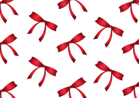red gradient colored ribbon pattern on a white background, with an elegant red gradientのイラスト素材