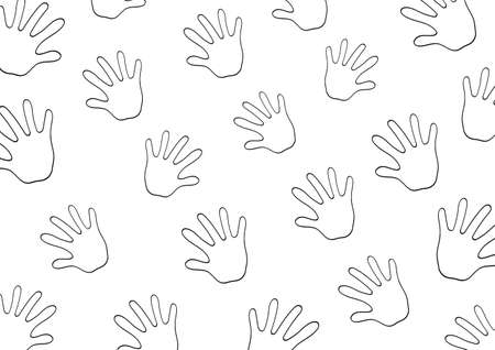 palm background on white backgroundのイラスト素材
