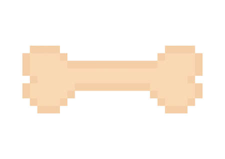 bone illustration with pixel themeのイラスト素材