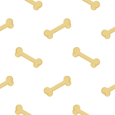 bone seamless pattern on white backgroundのイラスト素材