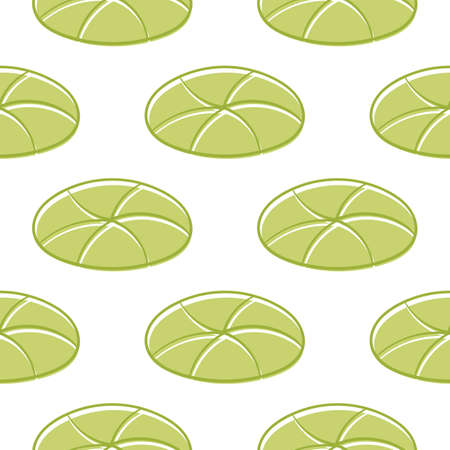 lotus seamless pattern on white backgroundのイラスト素材
