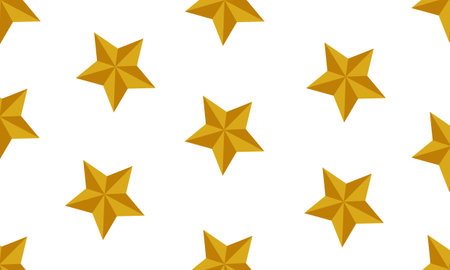 golden star background on white backgroundのイラスト素材