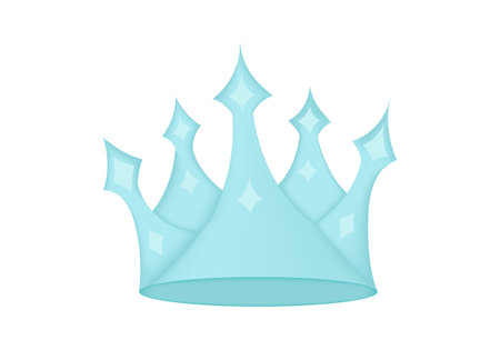 illustration of queens crown with jewels with mesh technique on white backgroundのイラスト素材