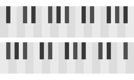 illustration piano keyboard background on white backgroundのイラスト素材