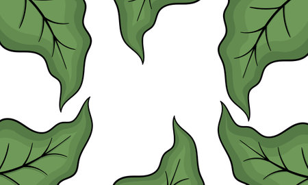 background with natural theme on white backgroundのイラスト素材