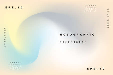 abstract colorful gradient holographic backgroundのイラスト素材