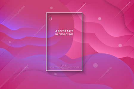 Colorful gradient wavy abstract backgroundのイラスト素材