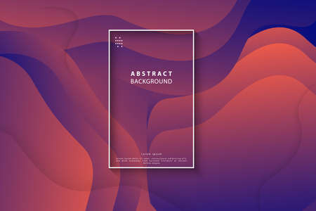 Colorful gradient wavy abstract backgroundのイラスト素材