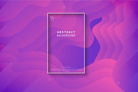 Colorful gradient wavy abstract backgroundのイラスト素材