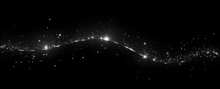 Luminous white lines of speed. Light glowing effect. Abstract motion lines. Sparkling light, sparkle dust png. Sparkling magical dustの素材