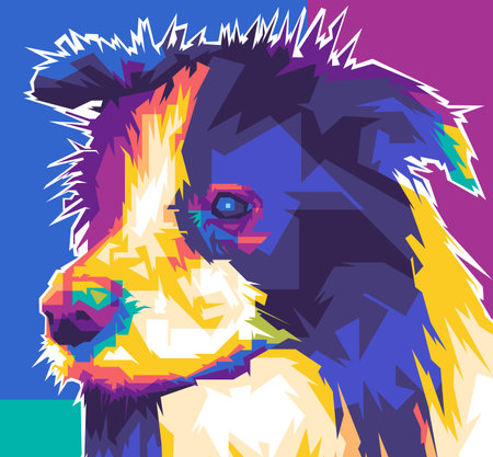 Dog is sad design cartoon wpap popart artwork illustration
