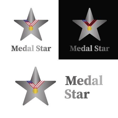 premium star medalist logoのイラスト素材