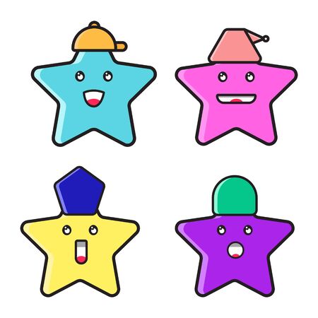 illustration of star styleのイラスト素材