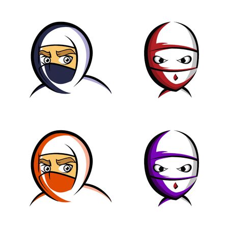 ninja icon design bundleの写真素材
