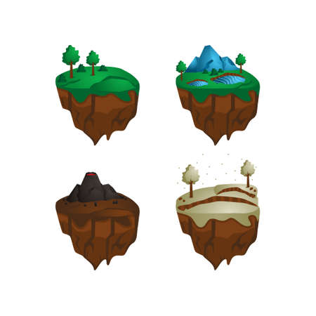 Twitch screen overlay set design vector conceptualのイラスト素材