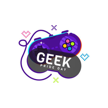 happy geek pride day illustration design vector