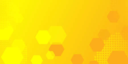 Abstract hexagon and halftone background designのイラスト素材