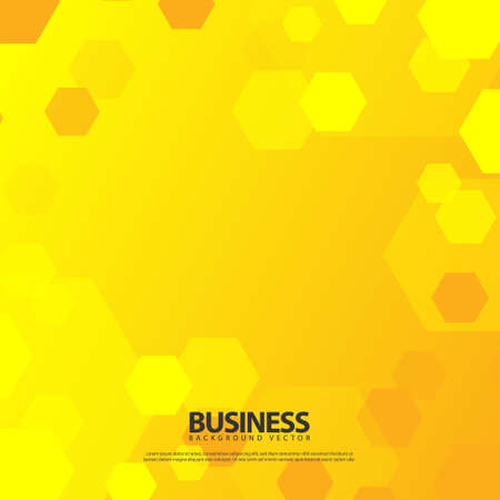 Square abstract hexagonal business design