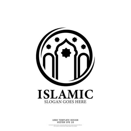 Simple and minimalist islamic design templateのイラスト素材