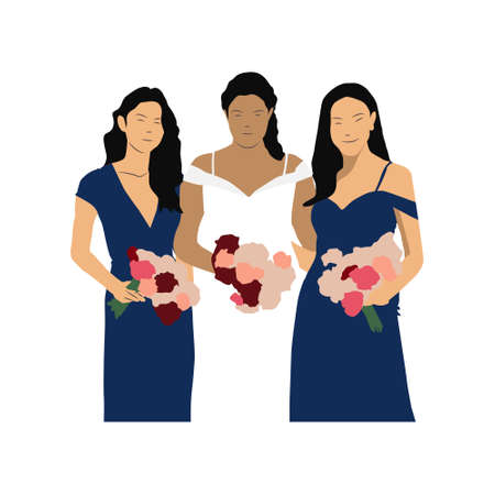 Illustration coronavirus vaccine old women designのイラスト素材