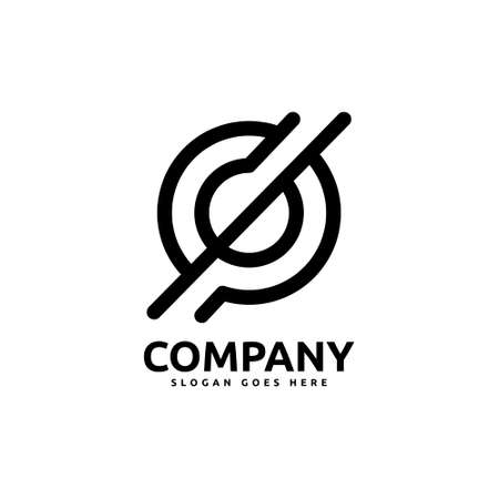 Minimal nature logo design template isolated on white backgroundのイラスト素材