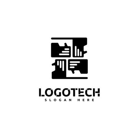 Minimal nature logo design template isolated on white backgroundのイラスト素材