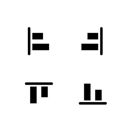 Set of black icon design vector concept collectionのイラスト素材
