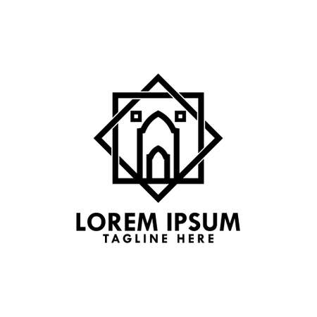 Islamic logo design template vectorのイラスト素材