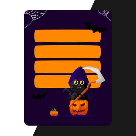 Notes paper with halloween ghost vectorのイラスト素材