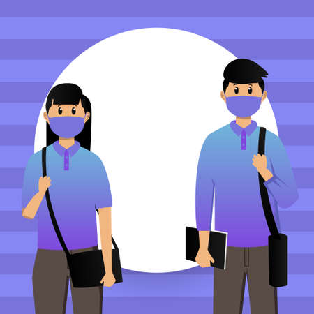 Cartoon pocket animal penguin designのイラスト素材