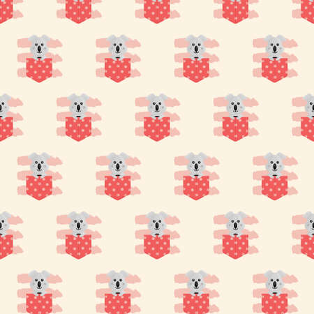 Seamless pattern pocket animal goat designのイラスト素材