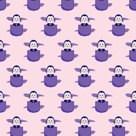 Seamless pattern pocket animal goat designのイラスト素材