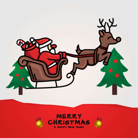Christmas holiday banner template designのイラスト素材