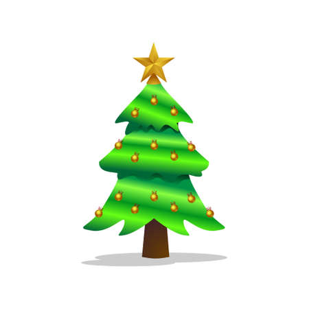 Christmas tree design vector conceptのイラスト素材