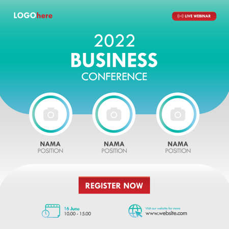 Digital marketing live webinar and business social media post template designのイラスト素材