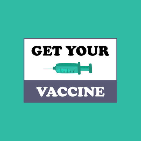 Hand drawn vaccination campaign vector designのイラスト素材