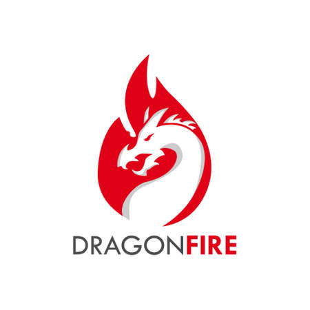 Dragon fire   template concept designのイラスト素材