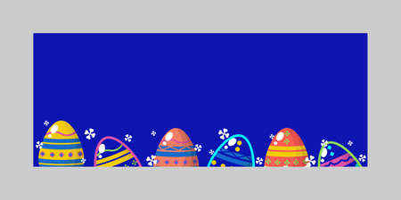 Easter banner cover design background conceptのイラスト素材