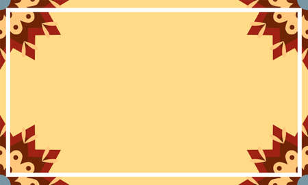 Simple background with geometric flower element designのイラスト素材