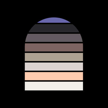 Retro sunset colorful design vector