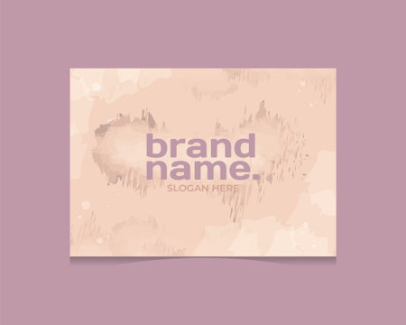 Corporate card business watercolor template designのイラスト素材