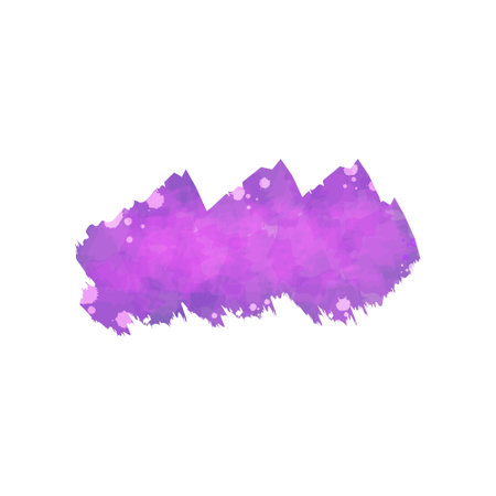 Purple watercolor painting brush designのイラスト素材