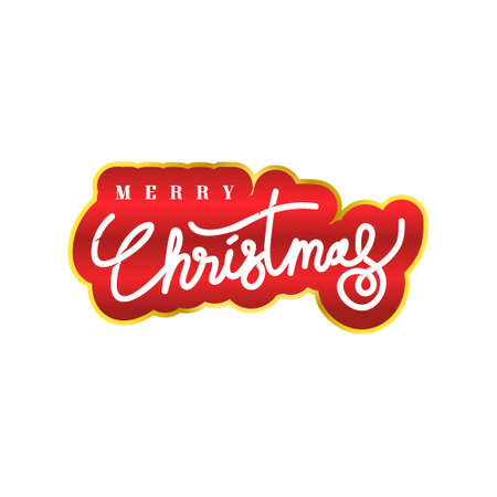 Christmas banner sticker design vector isolatedのイラスト素材