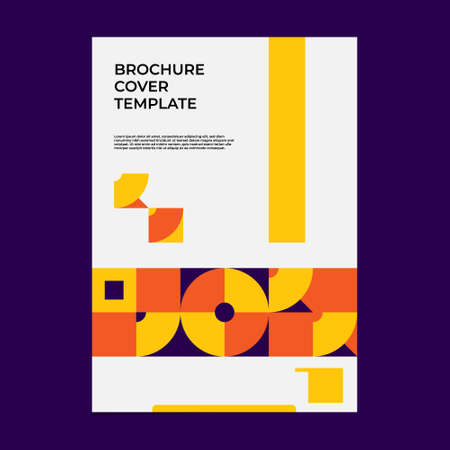 Minimal brochure cover template design