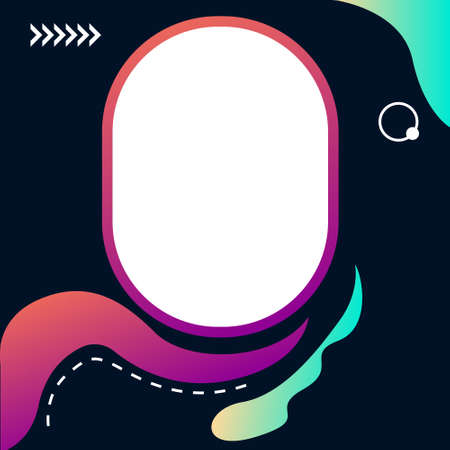 Blank simple twibbon template concept designのイラスト素材