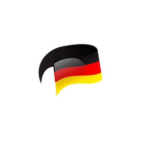 Gemany flag label banner design vector isolatedのイラスト素材