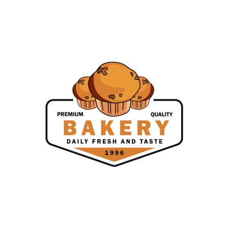 Bakery logo design template vectorのイラスト素材