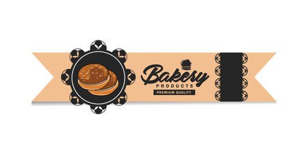 Bakery banner and label design template vectorのイラスト素材