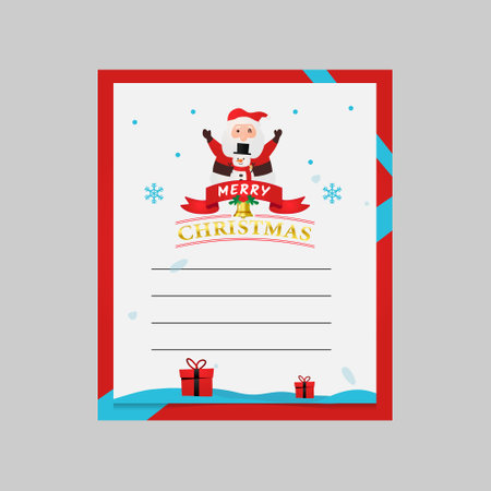 Christmas card template design illustrationのイラスト素材